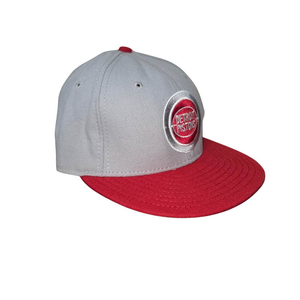 New Era Detroit Pistons Hardwood Classics 59FIFTY Hat Unisex 7 1/4 Gray NBA Cap